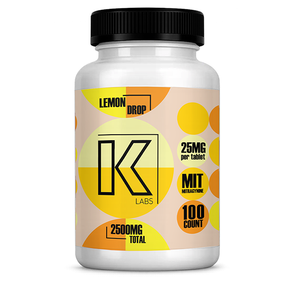 25mg Lemon Drop Kratom Tablets MIT Product by Bulk Tablet World